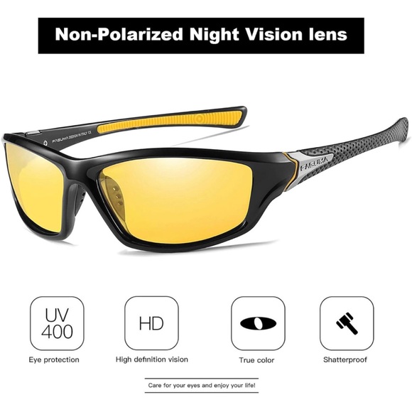 FAGUMA SportPolarized Sunglasses For Cycling Driving Fishing 100% UV Protection. - Picture 1 of 7
